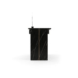 Black 3-Drawer Vanity Desk | Caracole Overlap