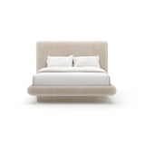 Ivory Vintage Velvet Queen Bed | Caracole Overlap