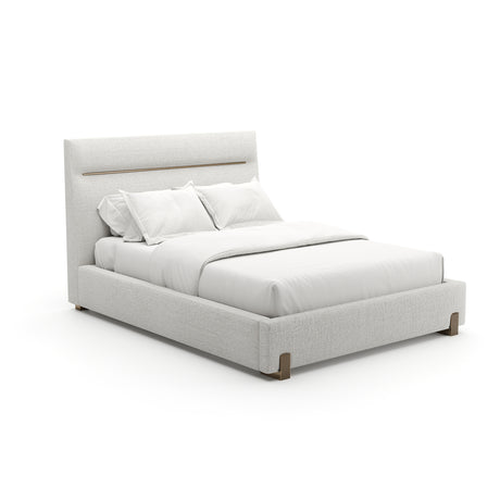 White Woven Queen Bed | Caracole Counter Balance
