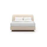 Ivory Mohair Upholstered Bed | Caracole Fleur