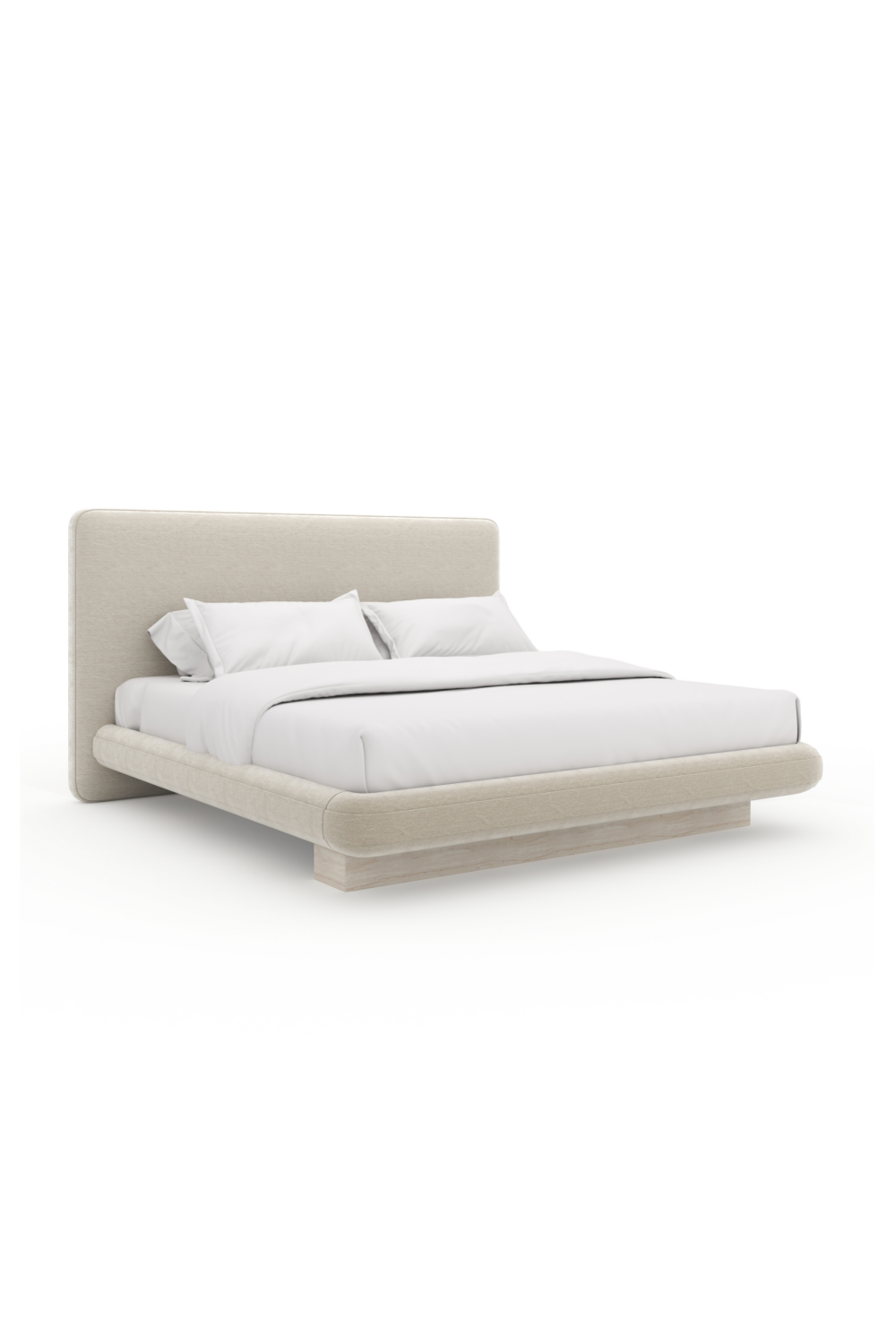 Ivory Vintage Velvet King Bed | Caracole Overlap | Caracole.eu.com