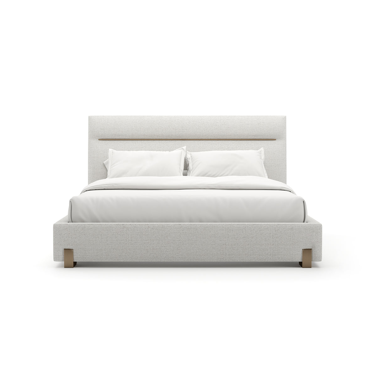 White Woven King Bed | Caracole Counter Balance