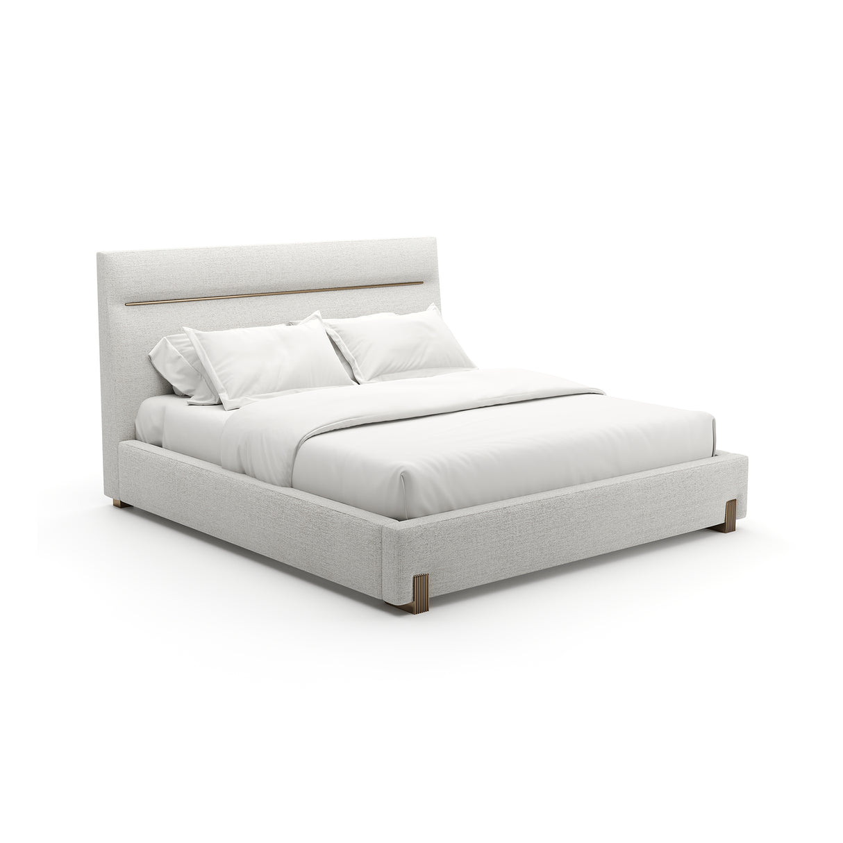 White Woven King Bed | Caracole Counter Balance