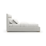 White Woven King Bed | Caracole Counter Balance