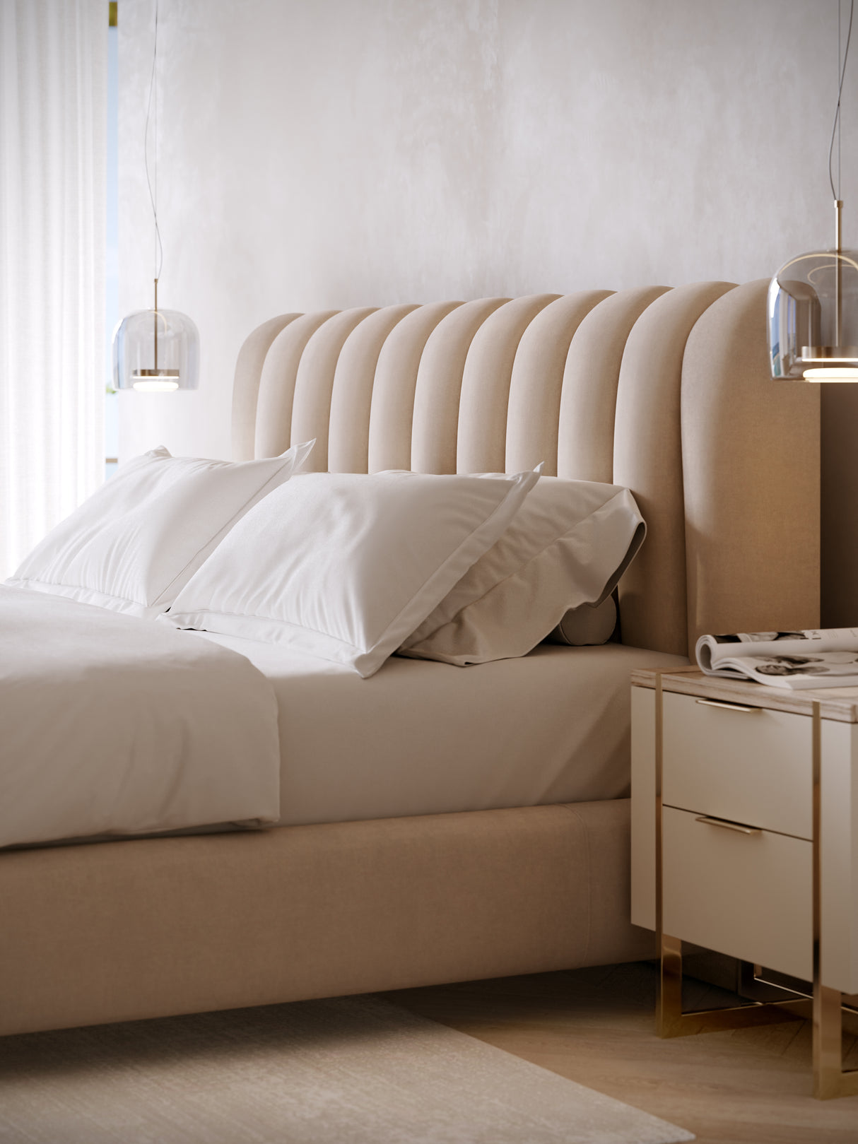 White 3-Drawer Nightstand | Caracole Wish You Were Here
