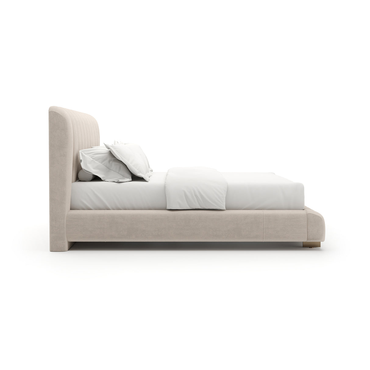 Cream Channeled Queen Bed | Caracole Well Balanced