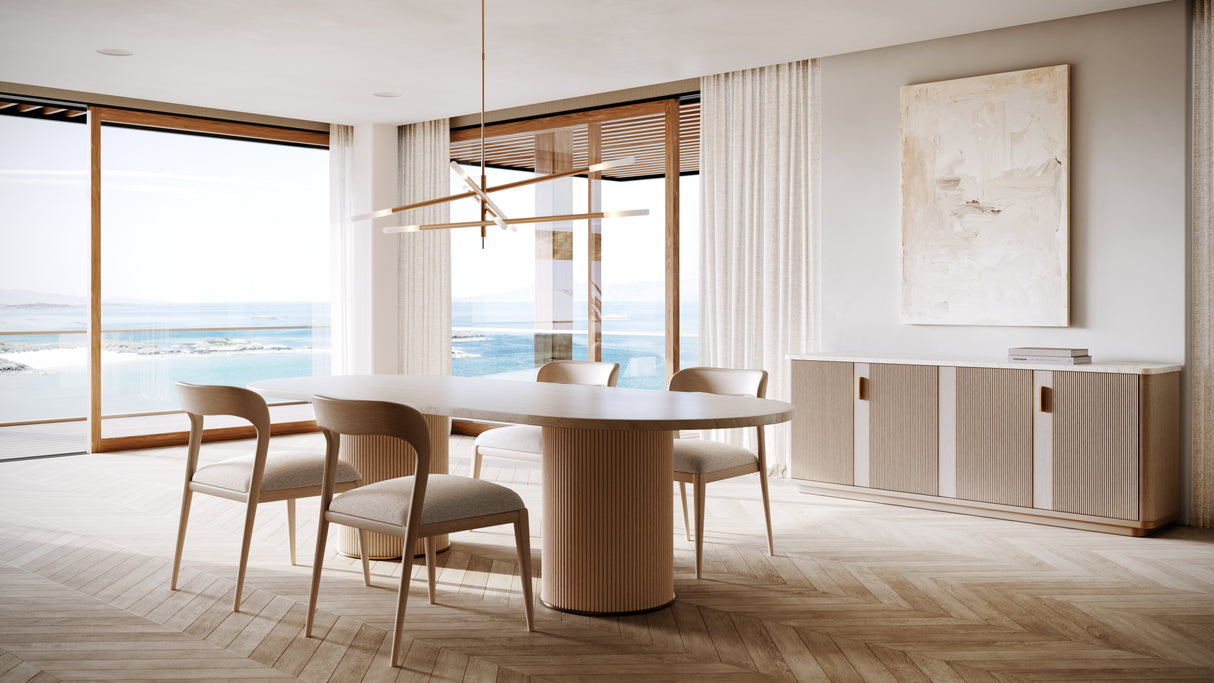 Sun-Drenched Oak Dining Table | Caracole Rhythm