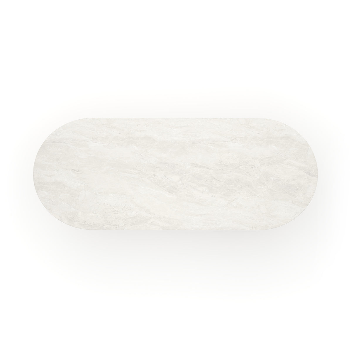 Oval Cream Travertine Dining Table | Caracole Rhythm