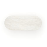 Oval Cream Travertine Dining Table | Caracole Rhythm