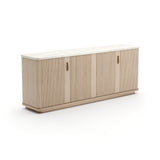 Reeded Oak 4-Door Sideboard | Caracole Rhythm