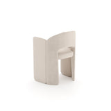 White Velvet Dining Armchair | Caracole Overlap