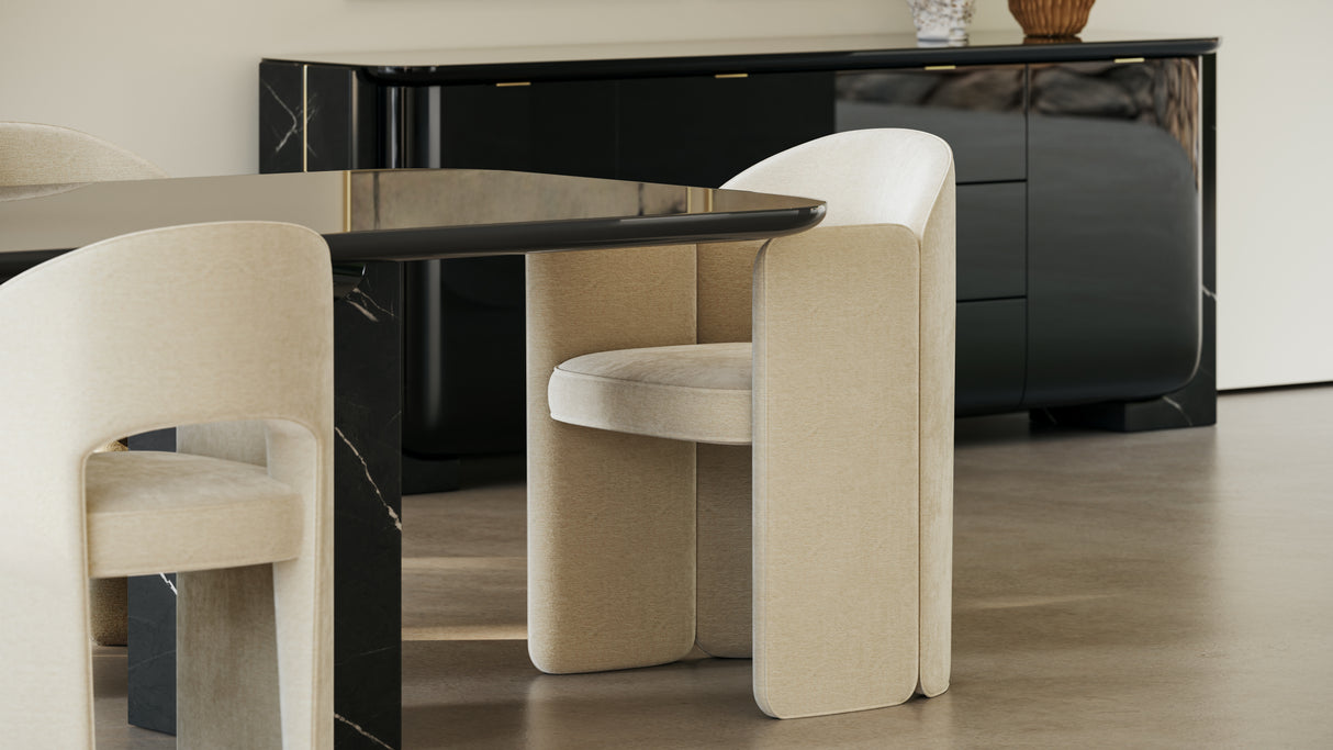 Black Rectangular Dining Table | Caracole Overlap
