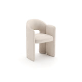 White Velvet Dining Armchair | Caracole Overlap