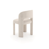 Velvet Upholstered Dining Chair | Caracole Overlap Ivory