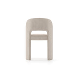 Velvet Upholstered Dining Chair | Caracole Overlap Ivory