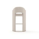 White Velvet Bar Stool | Caracole Overlap