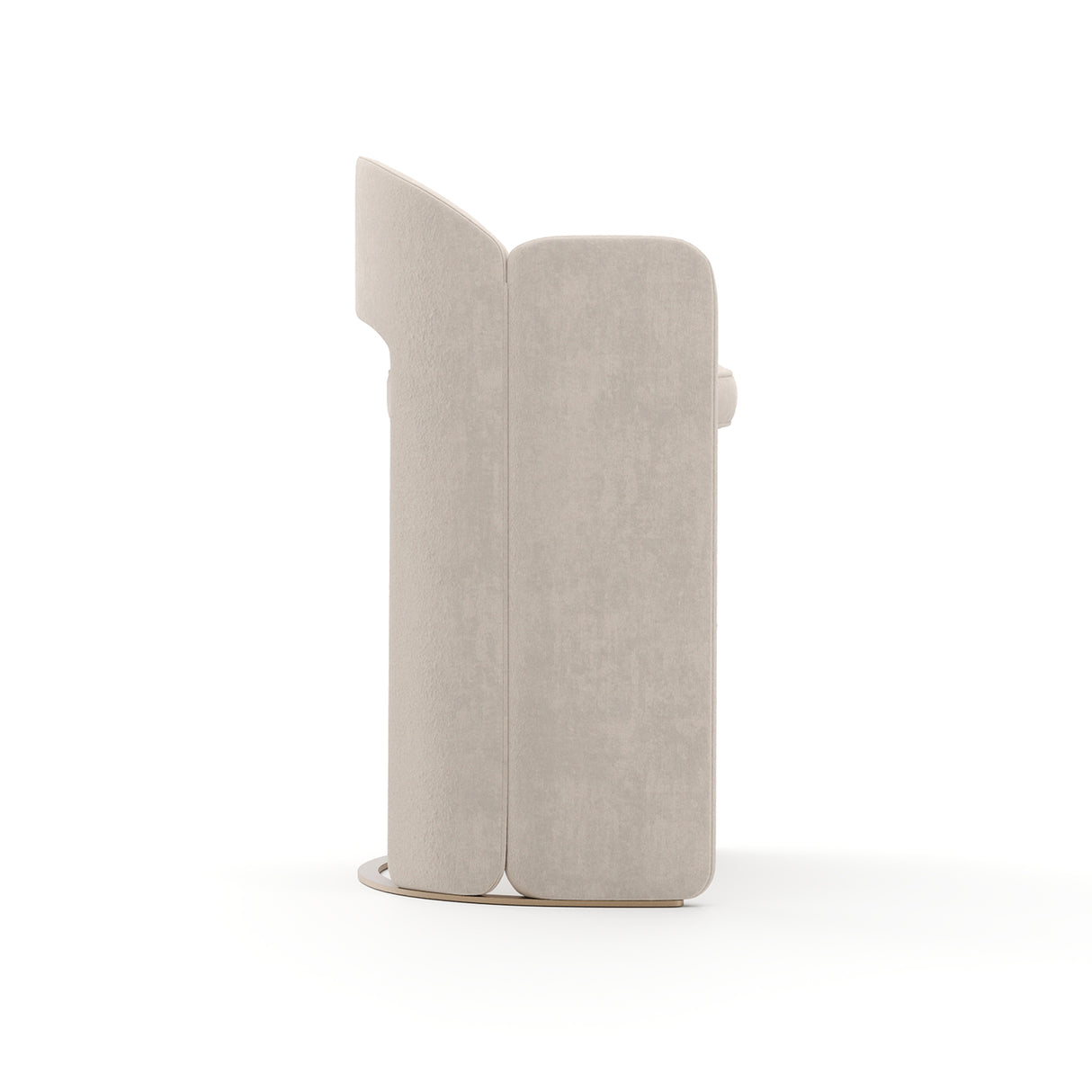 White Velvet Bar Stool | Caracole Overlap