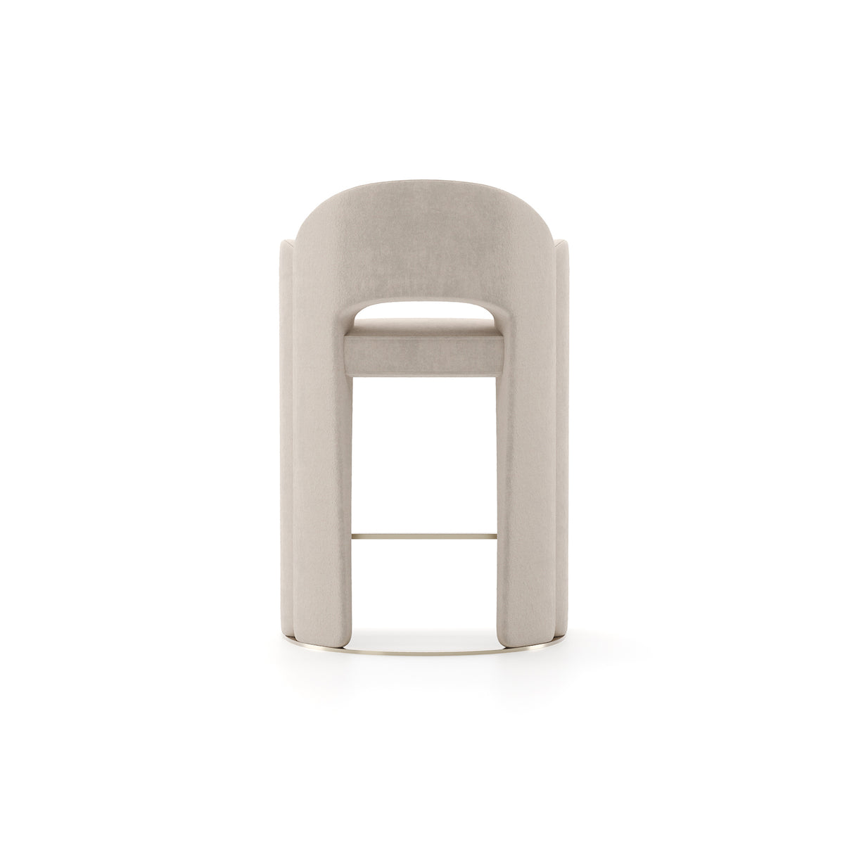 White Velvet Counter Stool | Caracole Overlap