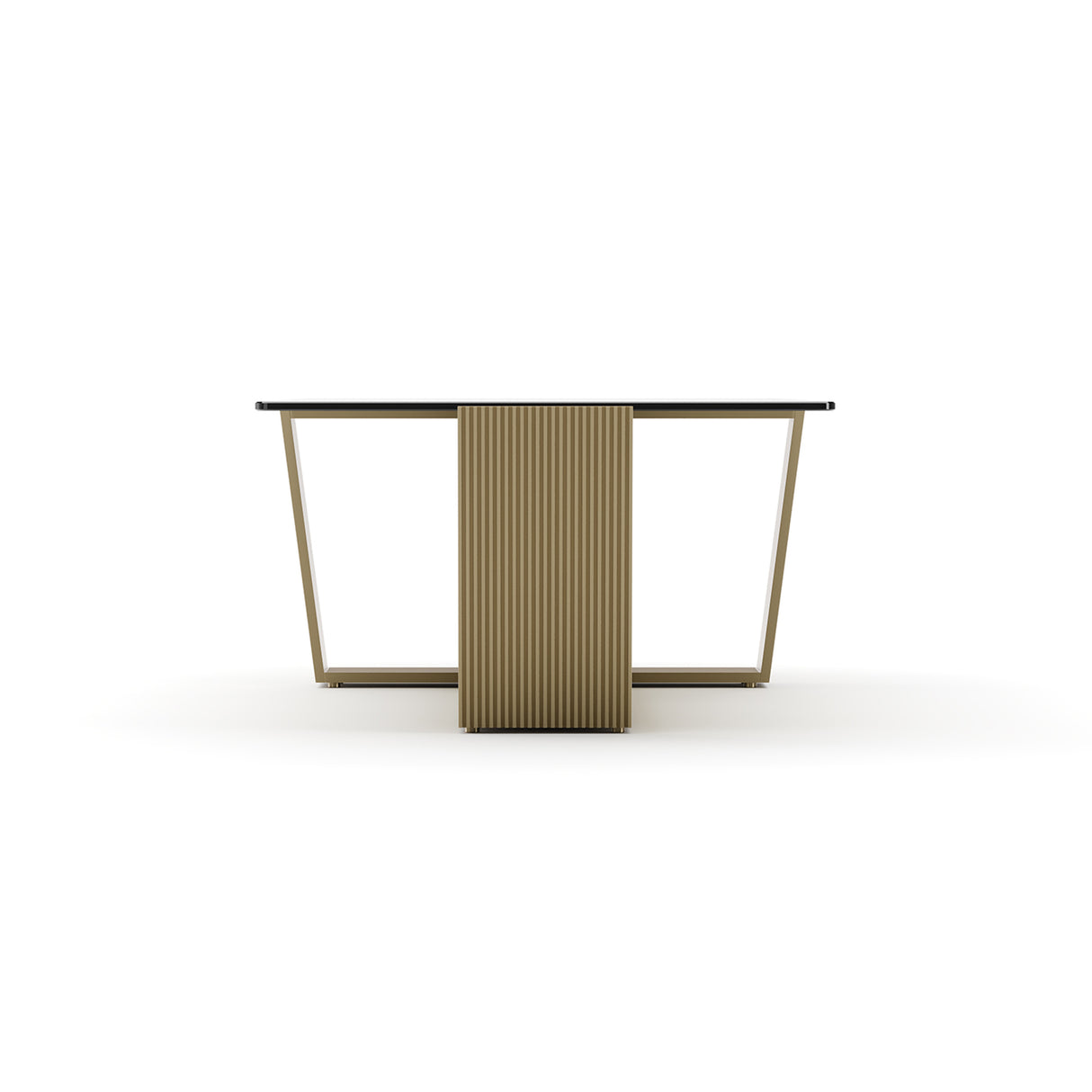 Smoked Bronze Glass Cocktail Table | Caracole Counter Balance