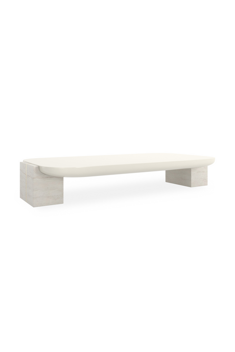 Travertine Panels Cocktail Table | Caracole Overlap | Caracole.eu.com