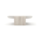 Travertine Panels Cocktail Table | Caracole Overlap