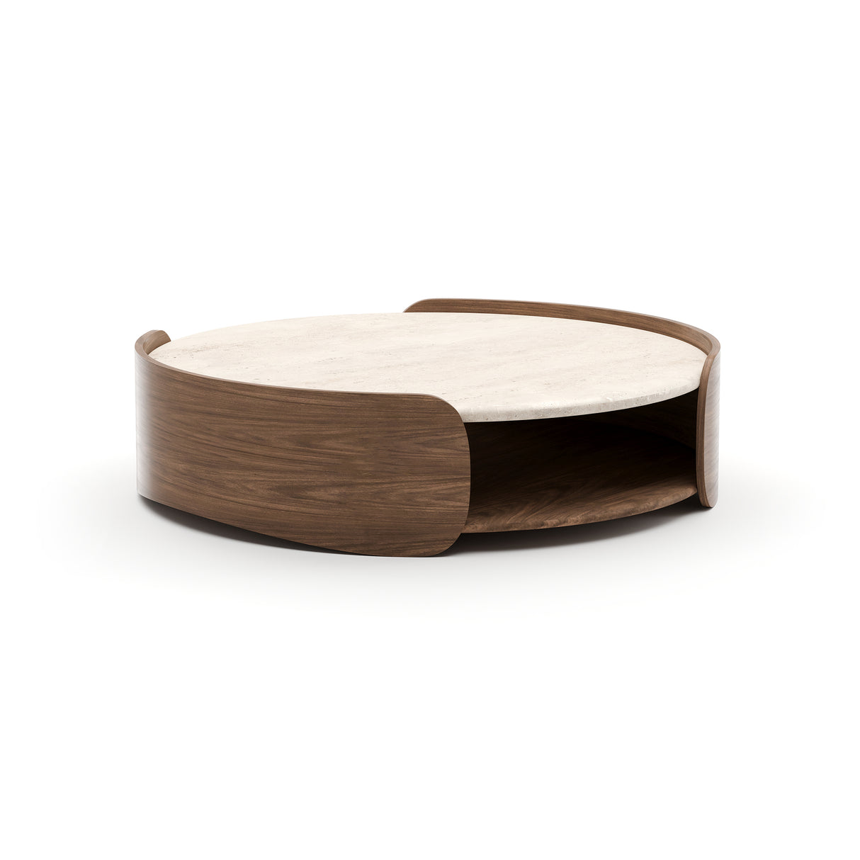 Wood Shelf Open Coffee Table | Caracole Fleur