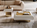 Ivory Square Coffee Table | Caracole Seta