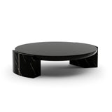 Black Round Coffee Table | Caracole Overlap