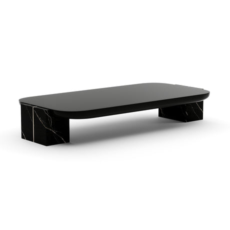 Black Rectangular Coffee Table | Caracole Overlap