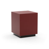 Red Gloss Square End Table | Caracole Couture