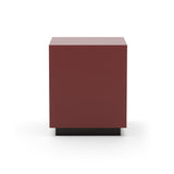 Red Gloss Square End Table | Caracole Couture