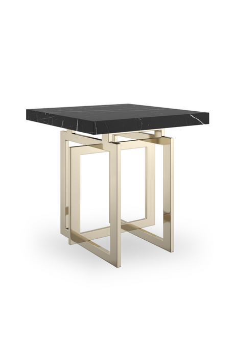 Black Marble Square Side Table | Caracole Wish You Were Here | Caracole.eu.com