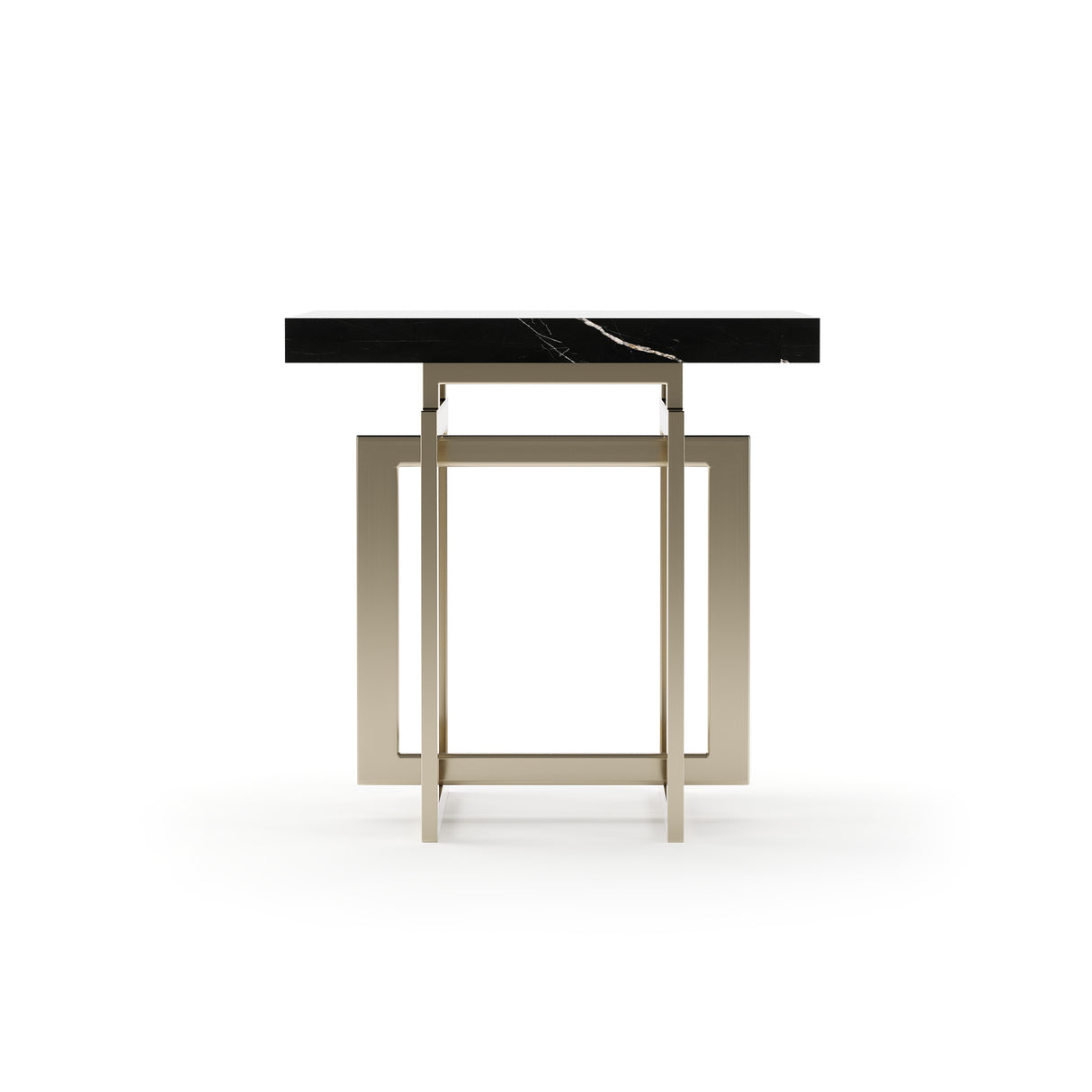 Black Marble Square Side Table | Caracole Wish You Were Here