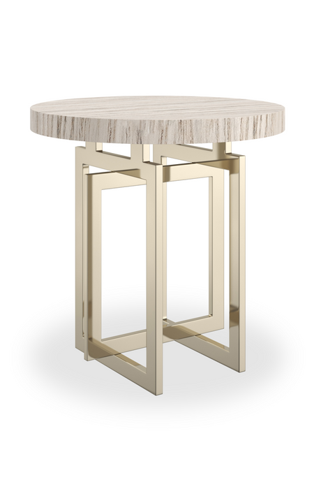 Round Sandstone Side Table | Caracole Wish You Were Here | Caracole.eu.com