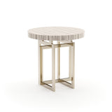 Round Sandstone Side Table | Caracole Wish You Were Here