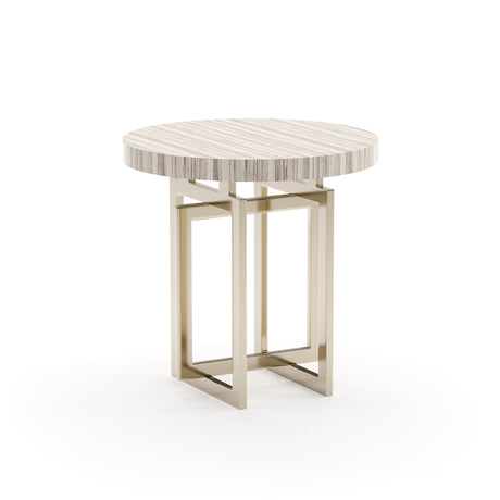 Round Sandstone Side Table | Caracole Wish You Were Here