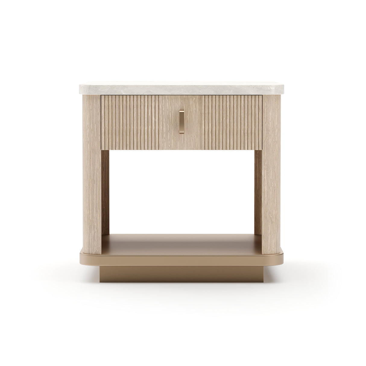 2-Drawer Oak End Table | Caracole Rhythm