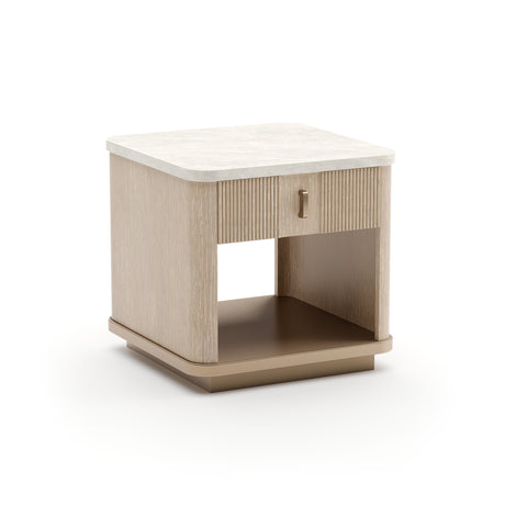 2-Drawer Oak End Table | Caracole Rhythm