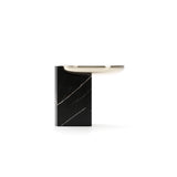 Black Marble Base Side Table | Caracole Overlap