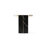 Black Marble Base Side Table | Caracole Overlap