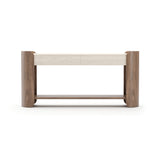 Travertine 2-Drawer Console Table | Caracole Fleur