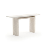 Travertine Panels Console Table | Caracole Overlap