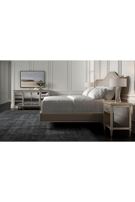 Beige Camelback King Bed | Caracole Bedtime Beauty | Caracole.eu.com
