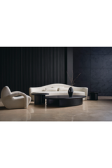 White Bouclé Accent Chair | Caracole Leo | Caracole.eu.com
