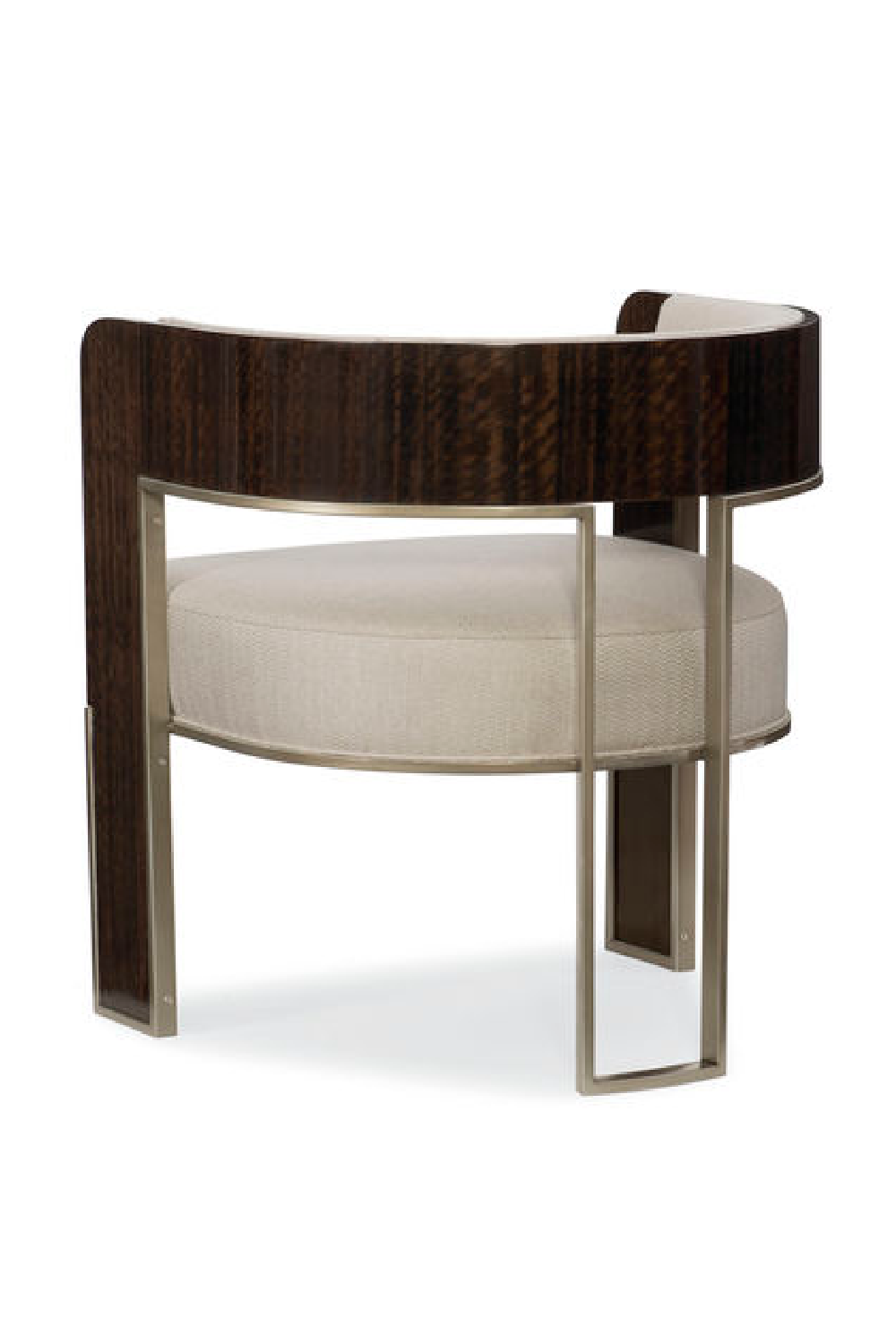 Cream Curved Modern Accent Chair | Caracole Streamliner | Caracole.eu.com