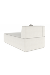White Bouclé Chaise Lounge | Caracole Marbella | Caracole.eu.com