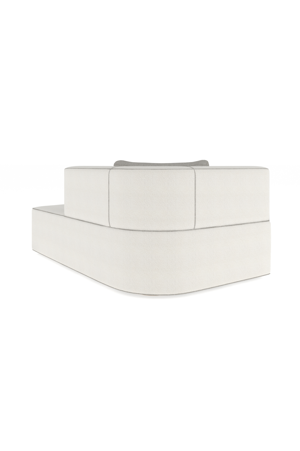 White Bouclé Chaise Lounge | Caracole Marbella | Caracole.eu.com