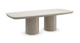 Light Wood Stone Dining Table | Caracole Santorini