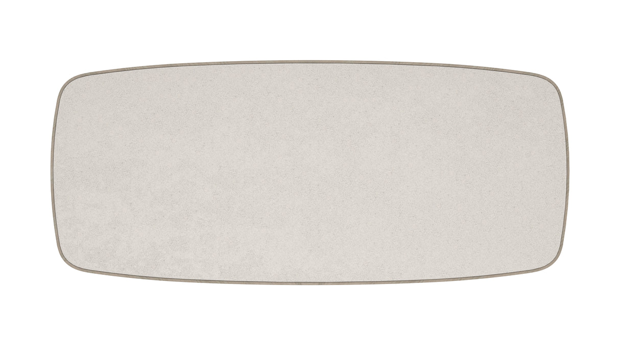Light Wood Stone Dining Table | Caracole Santorini