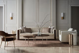 Natural Walnut Lounge Chair | Caracole Altura